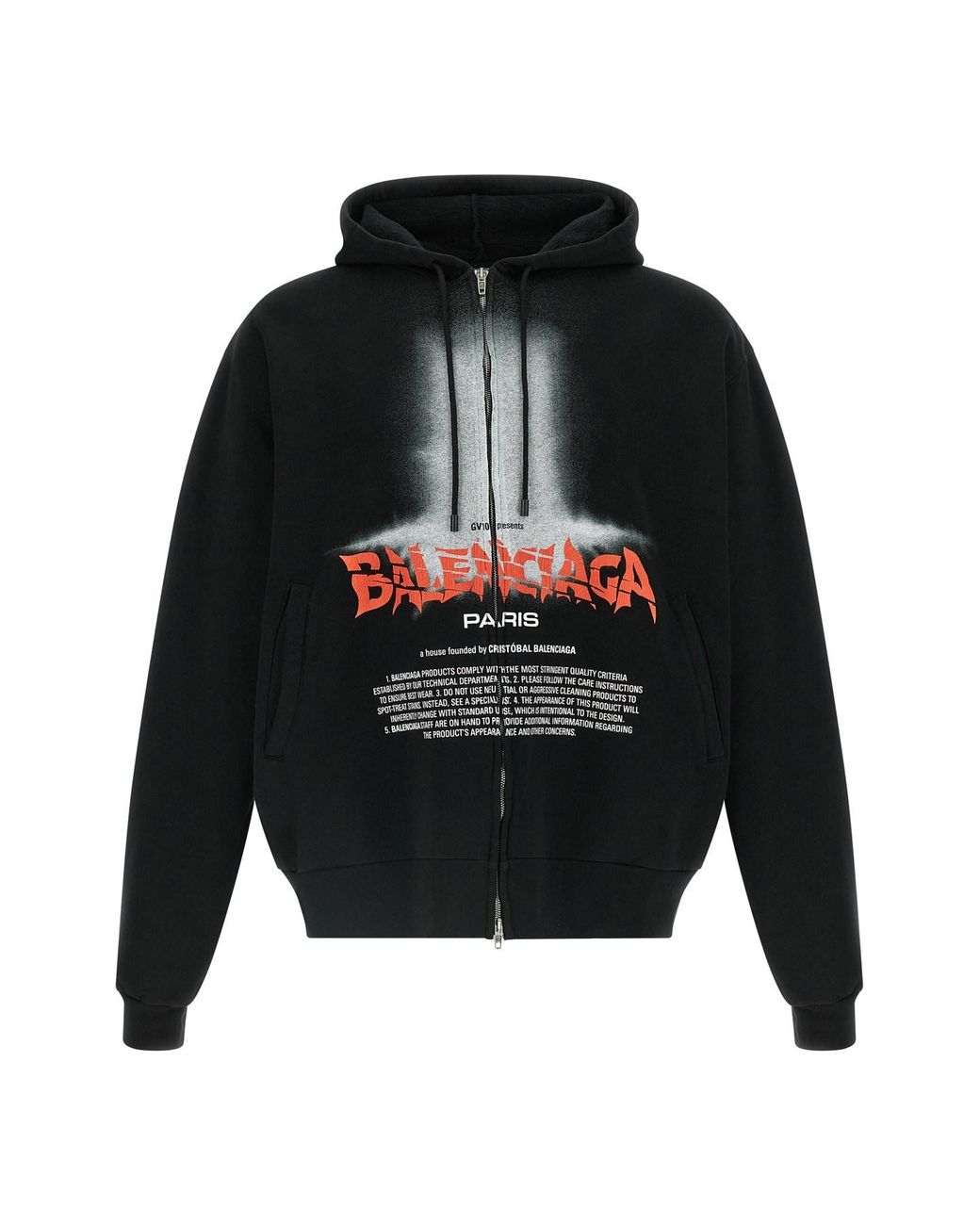 Balenciaga Black 'the Door' Hoodie for men
