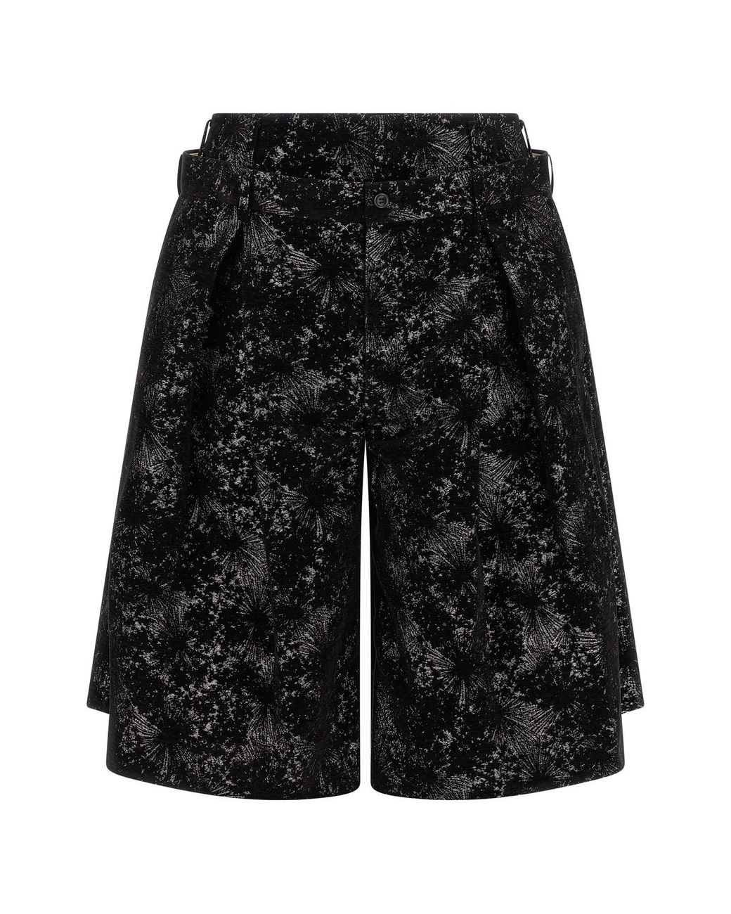 Comme des Garçons Black Double Waist Bermuda Shorts for men