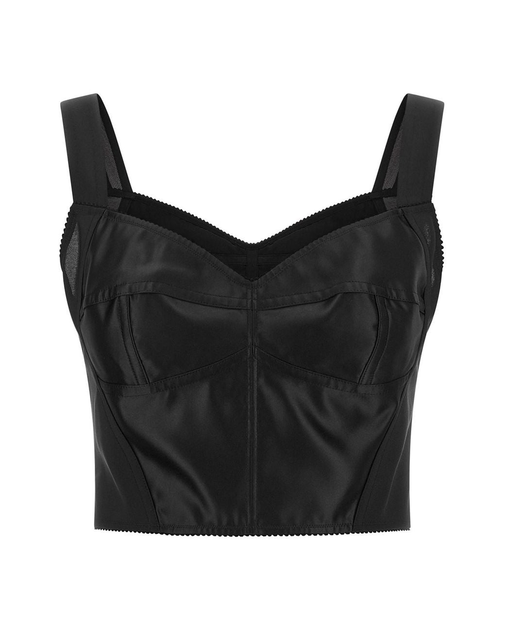 Dolce & Gabbana Black Bustier Top
