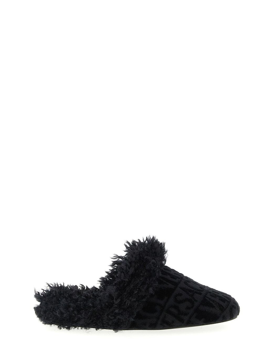 Versace Black 'Versace' Slippers