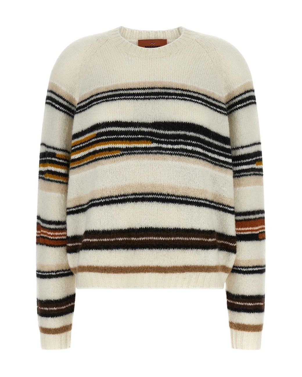 Missoni White Stripes Intarsia Sweater