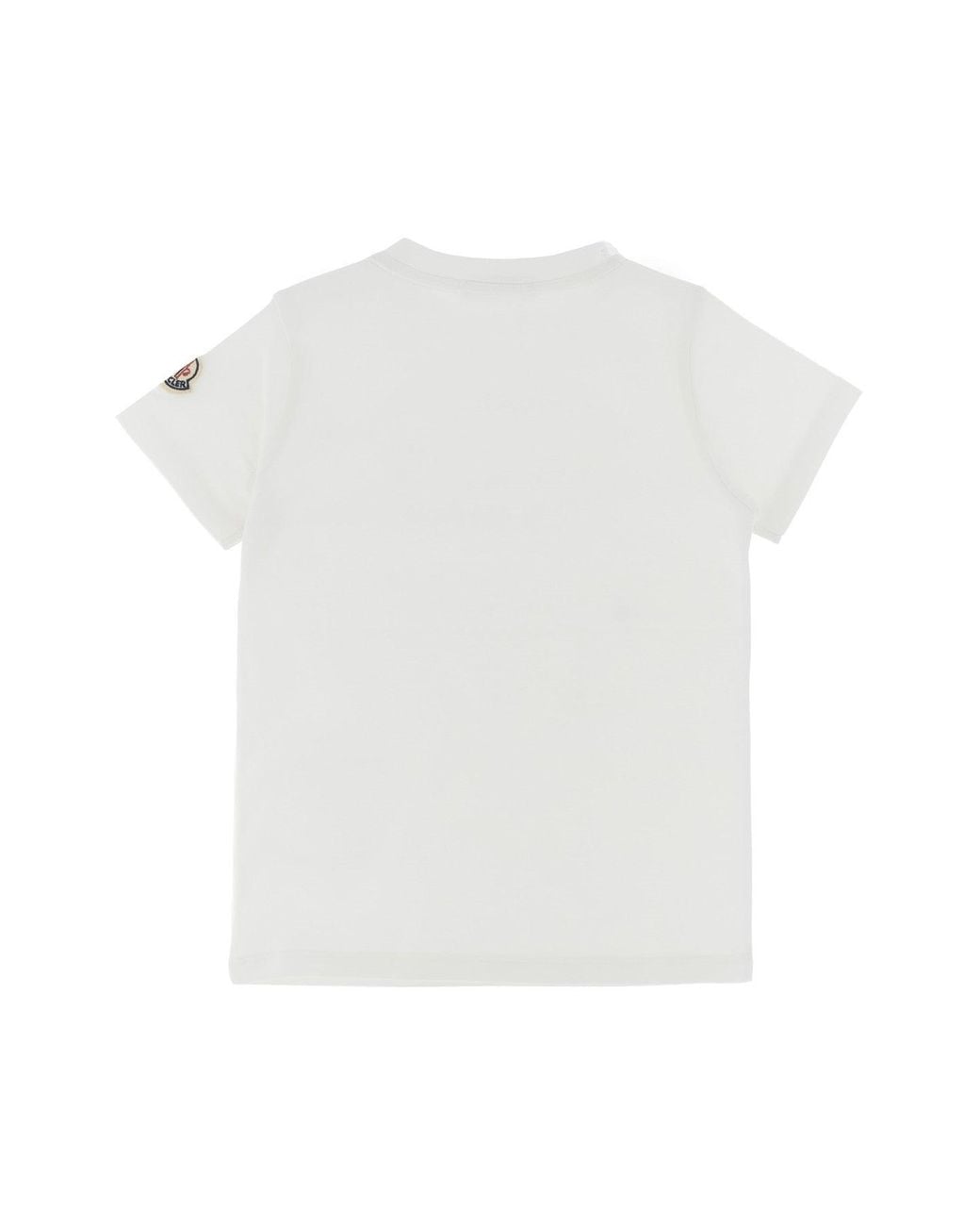 Moncler White T-Shirt 'Logo'