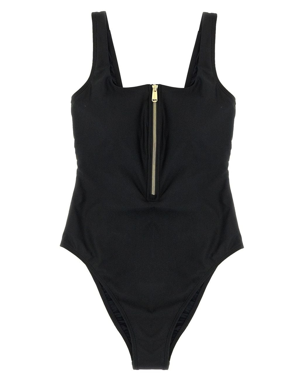 Goldbergh Black One-Piece Swimsuit With Front Zipper