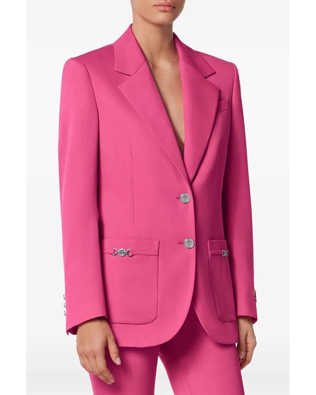 Versace Pink Blazer 'Underwater Barocco'
