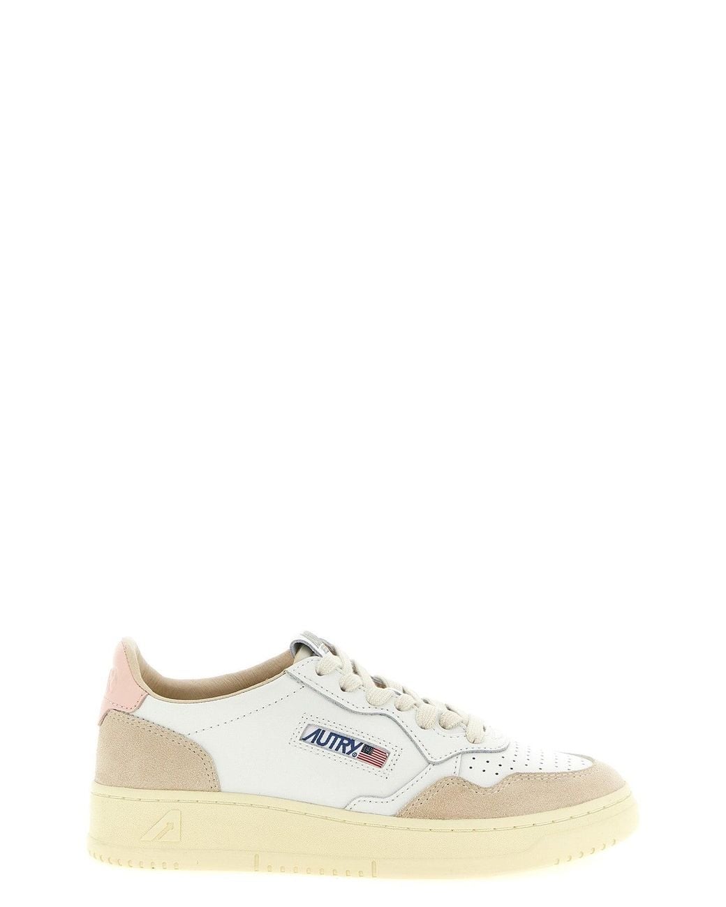 Autry White Medalist Low Sneakers