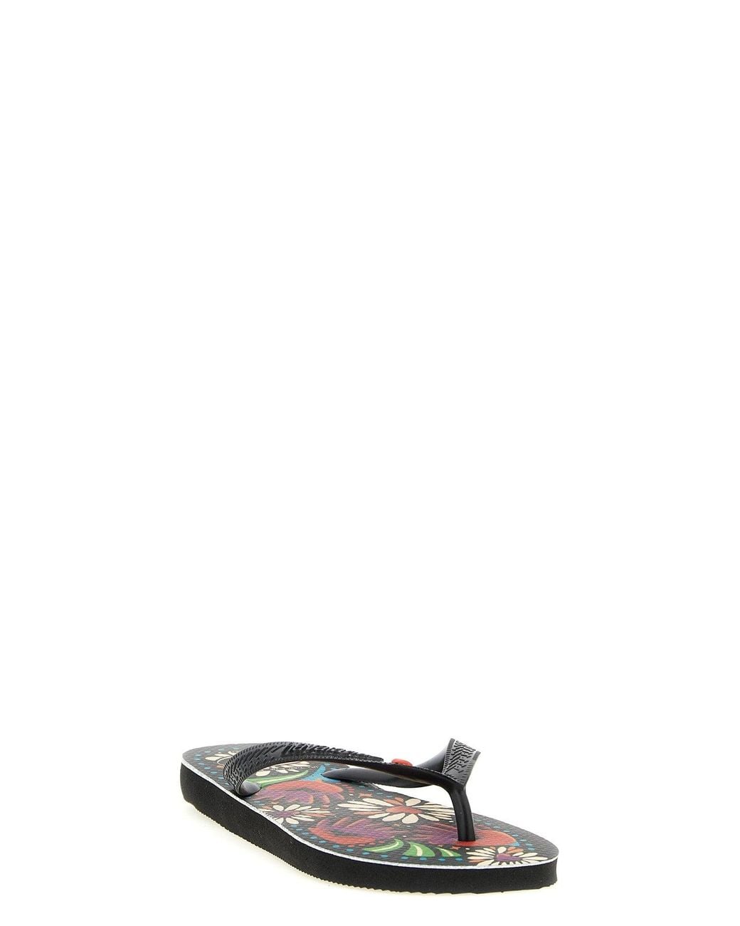 Havaianas Black Flip-Flops With Embossed Logo