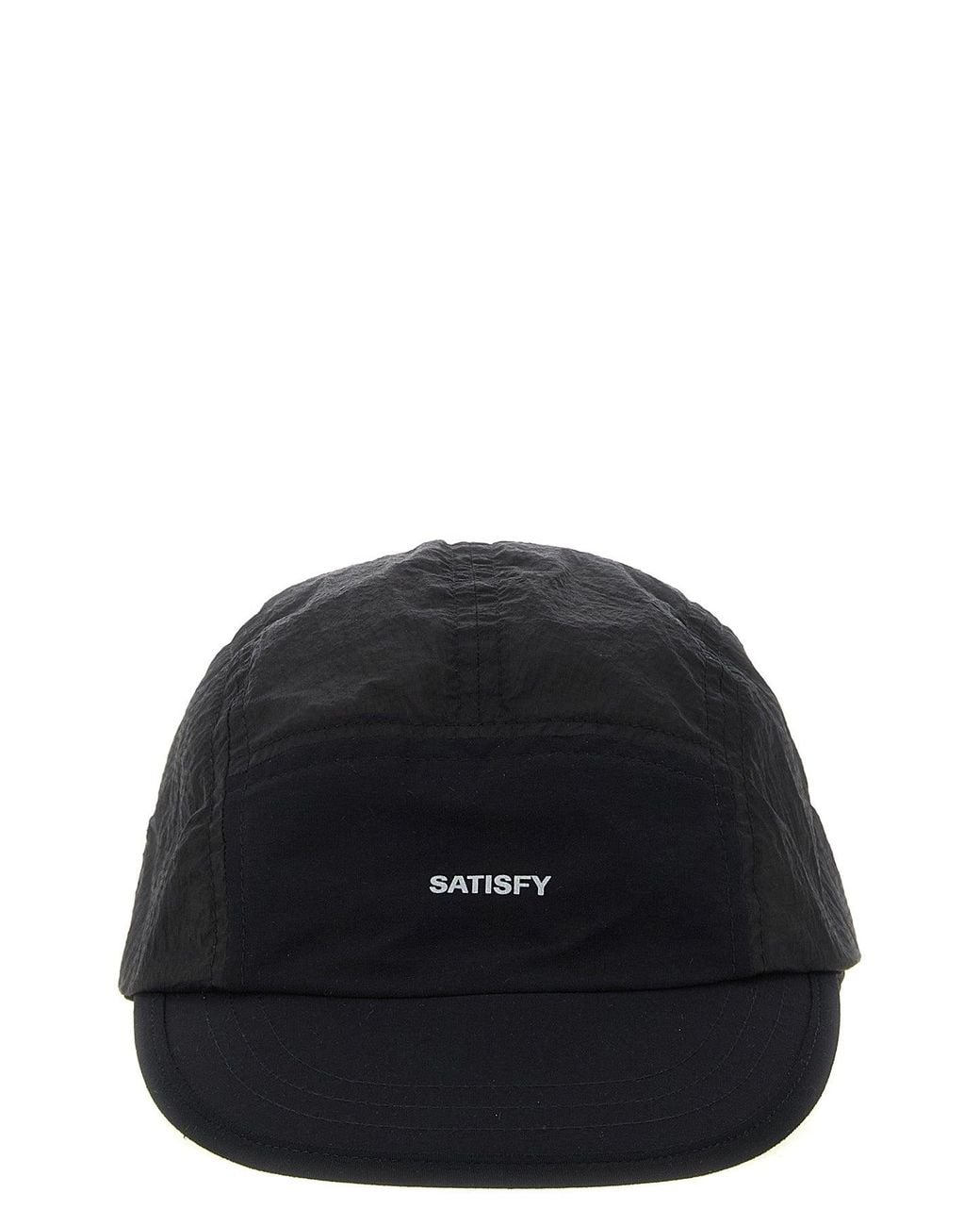 Satisfy Black Rippy Trail Cap for men