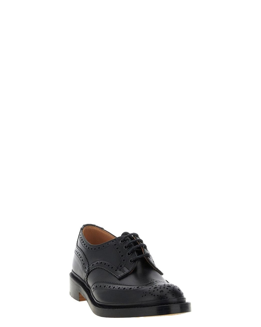 Stringata 'Bourton' di Tricker's in Black da Uomo