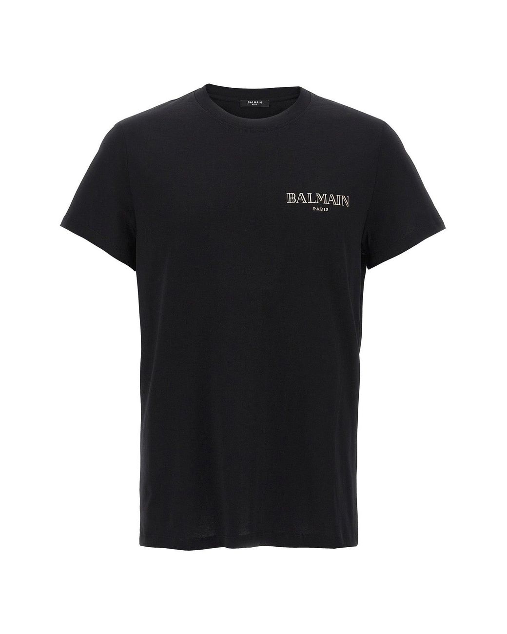 Balmain Black T-Shirt Vintage Gel' for men