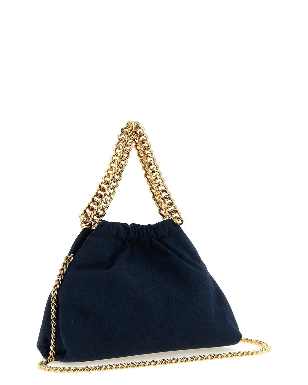 Stella McCartney Blue Crossbody Bag With-Tone Chain Detail