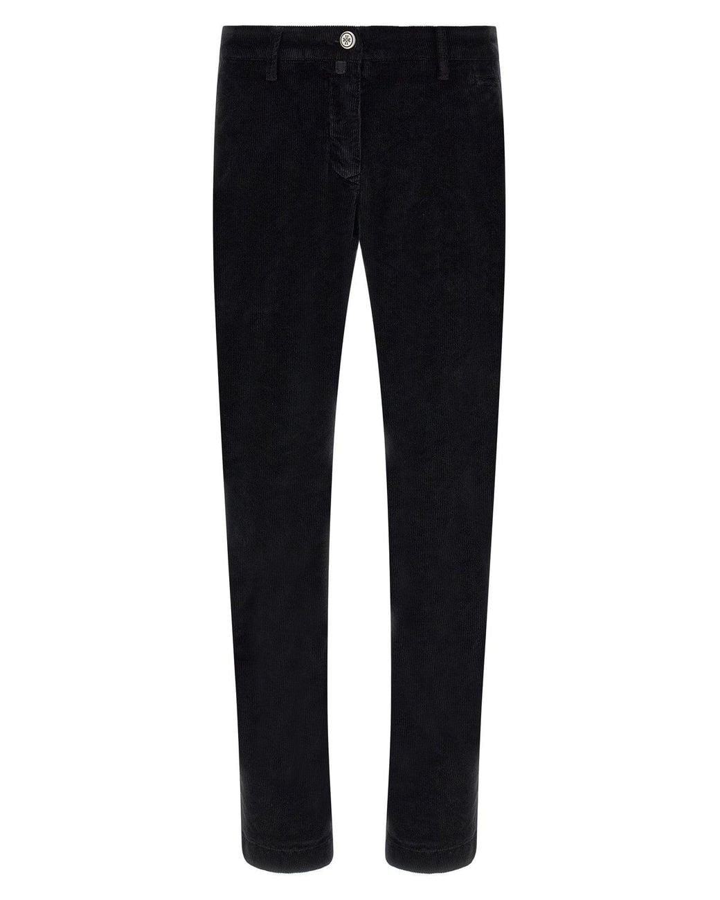 Jacob Cohen Blue Chino Trousers Metallic Logo Detail for men