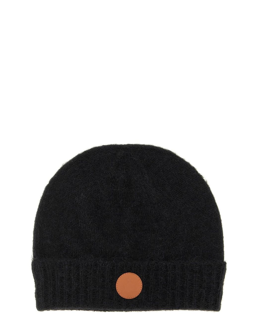 Vivienne Westwood Black 'orb' Patch Beanie