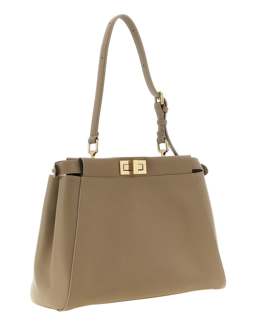 Fendi Natural Medium 'My Peekaboo' Shoulder Bag