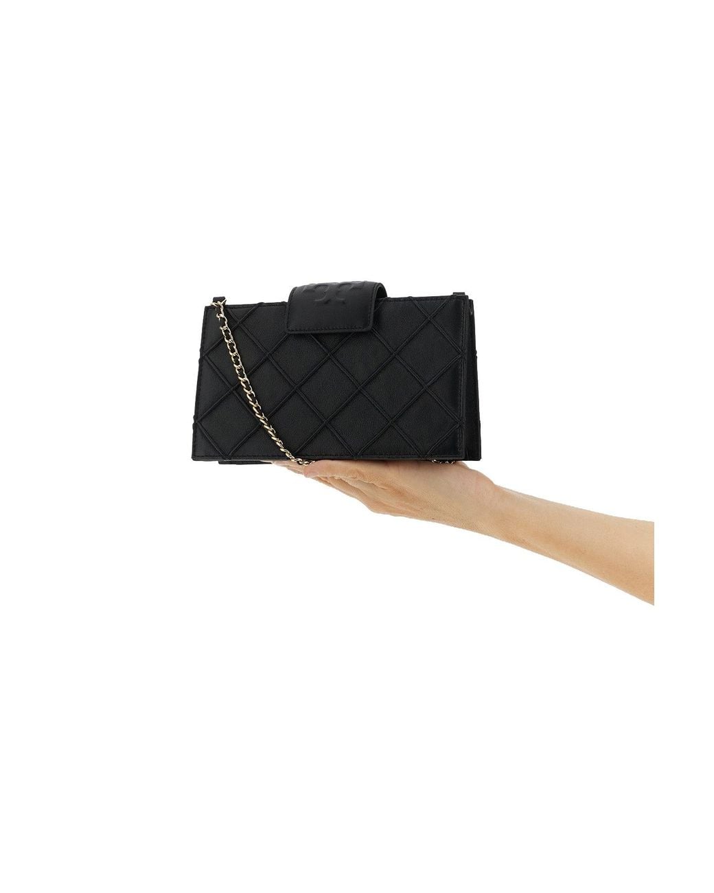 Tory Burch Black Wallet 'Fleming'