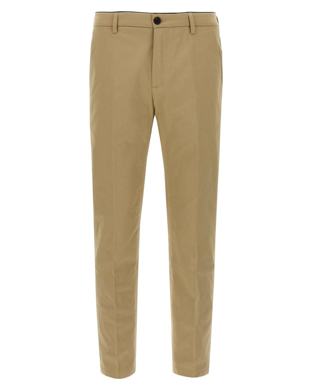 Department 5 Natural 'Prince Chino Slim Crop' Trousers for men