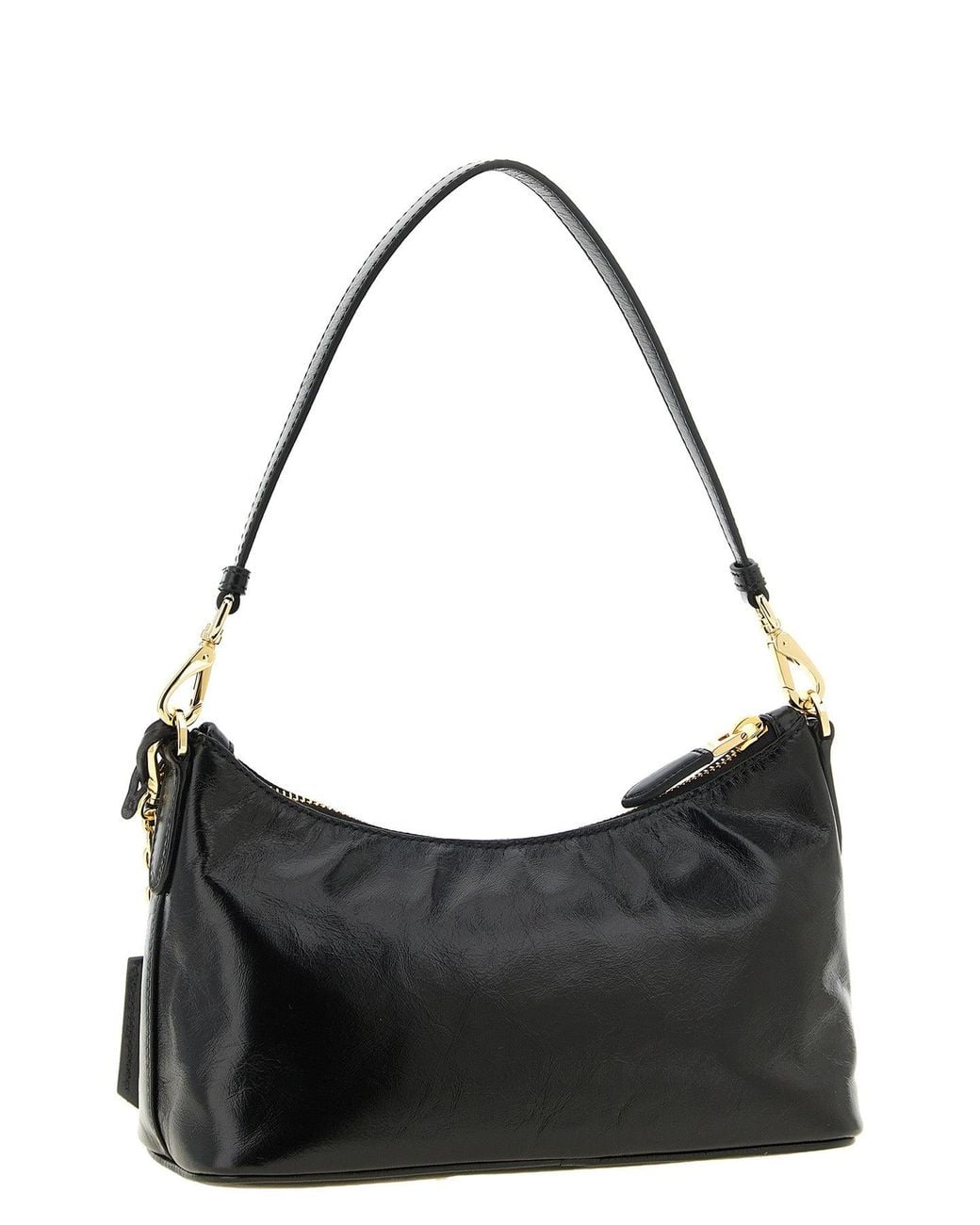 Prada Black Re-Edition Mini-Schultertasche