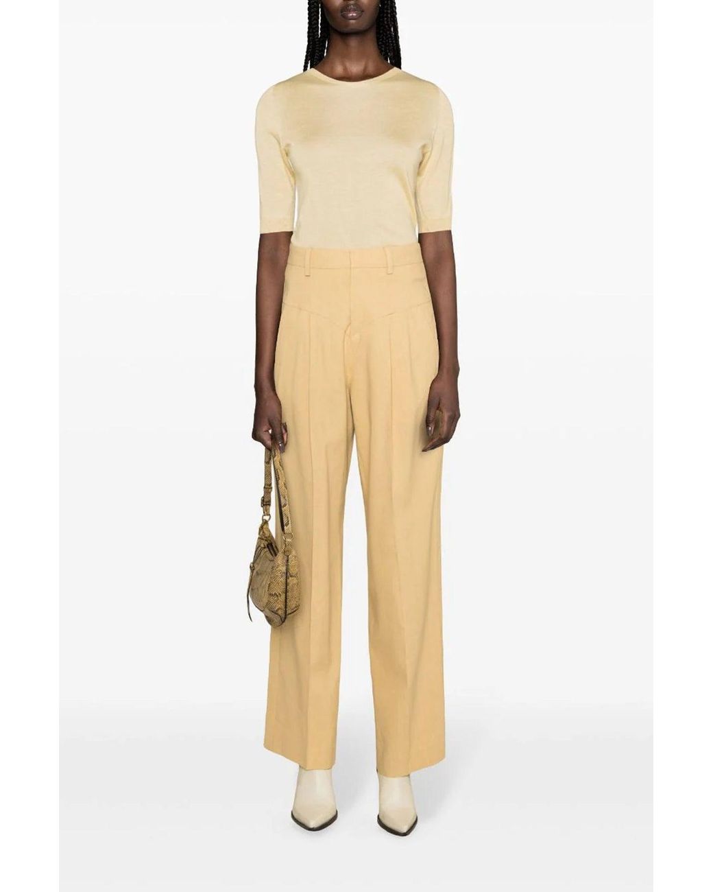 Isabel Marant Natural Trousers 'Staya'