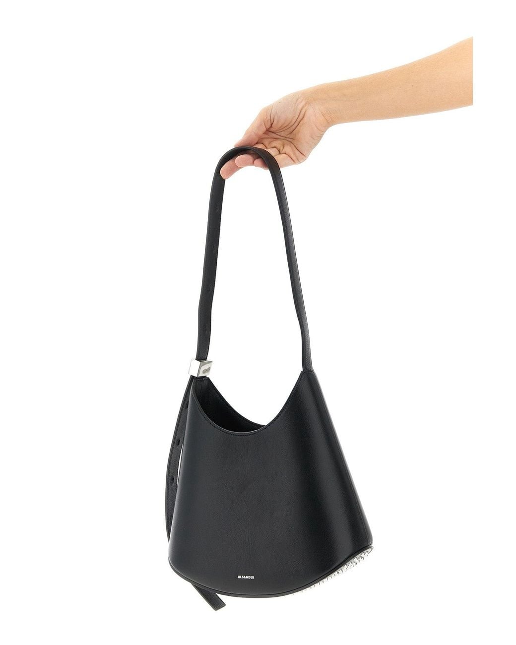 Jil Sander Black Schultertasche 'Eldorado Sm'