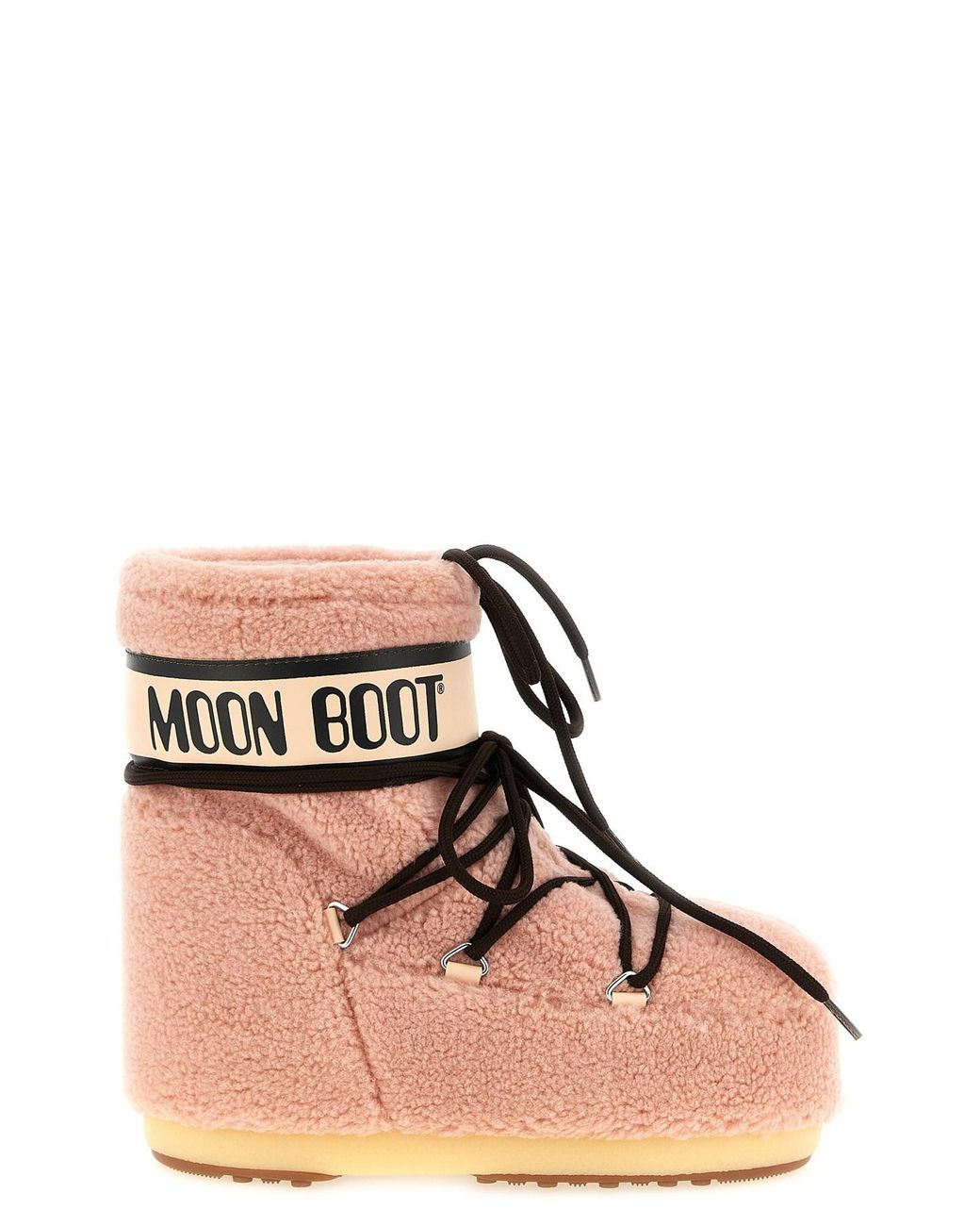 Moon Boot Brown Icon Low Fleece Ankle Boots