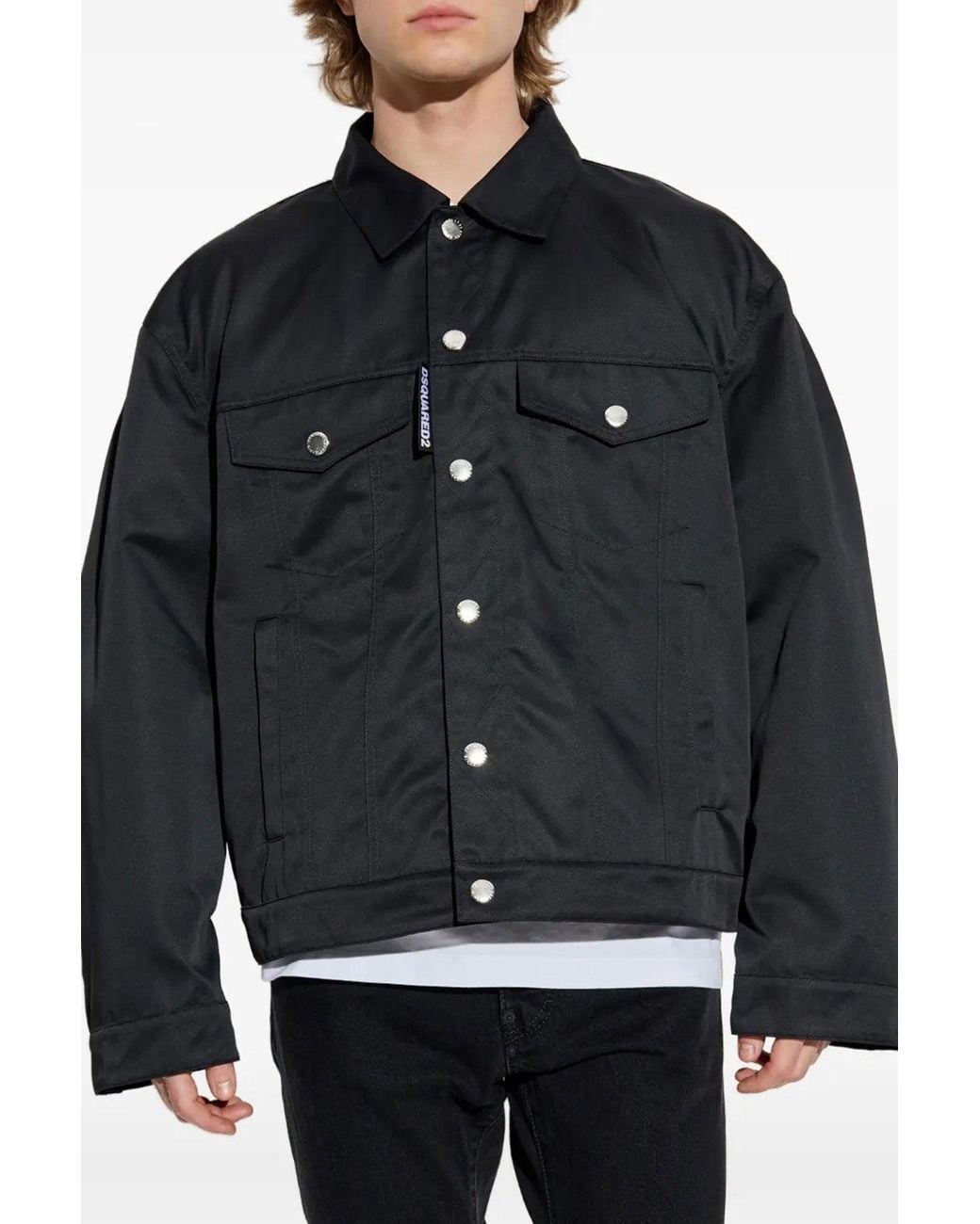 DSquared² Black Jacket 'D2 Ever Jean Jacket' for men