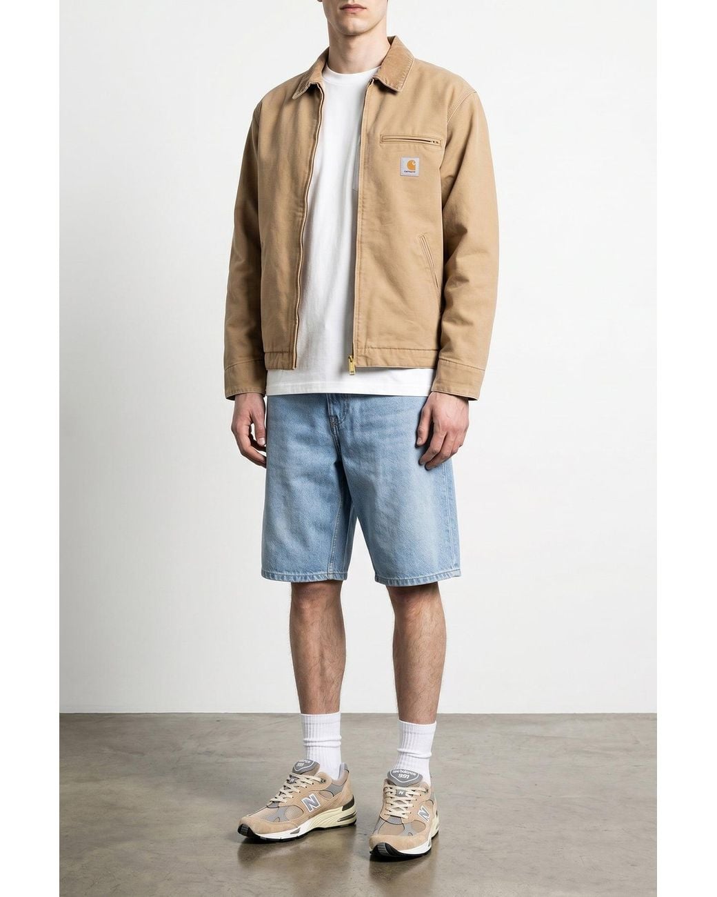 Carhartt Natural Detroit Cotton Canvas Jacket for men