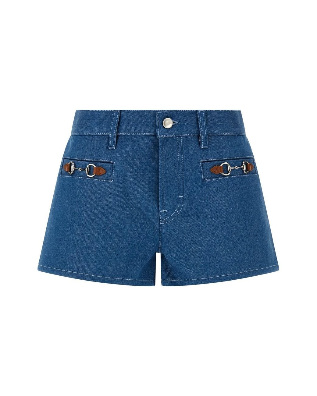 Gucci Blue 'morsetto' Shorts