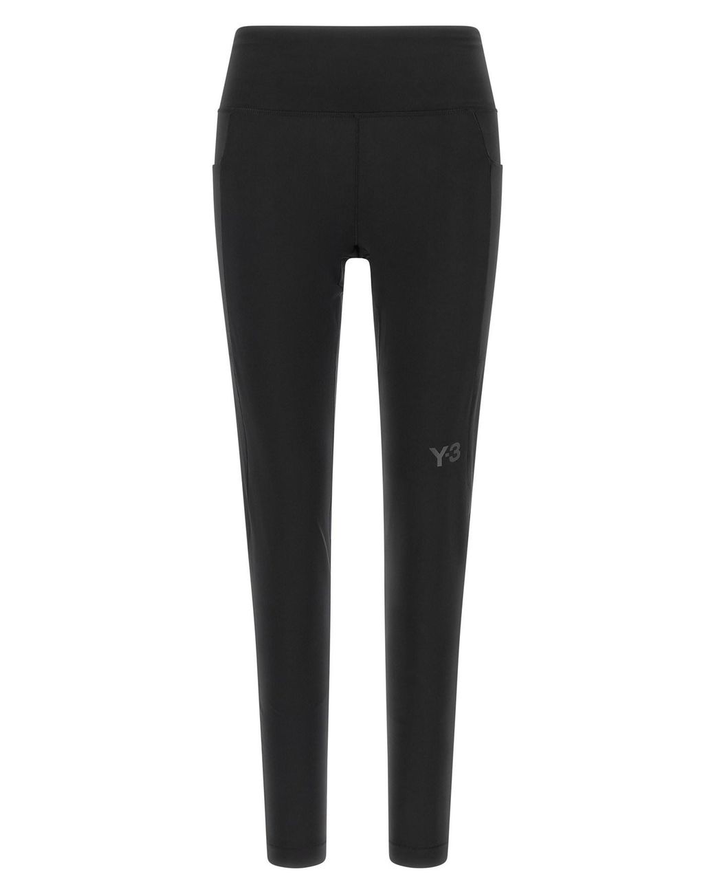 Y-3 Black 'run' Pocket Leggings