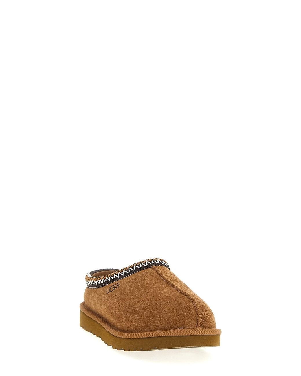 Ugg Brown Tasman Ii Slipper With Geometric Embroidery for men