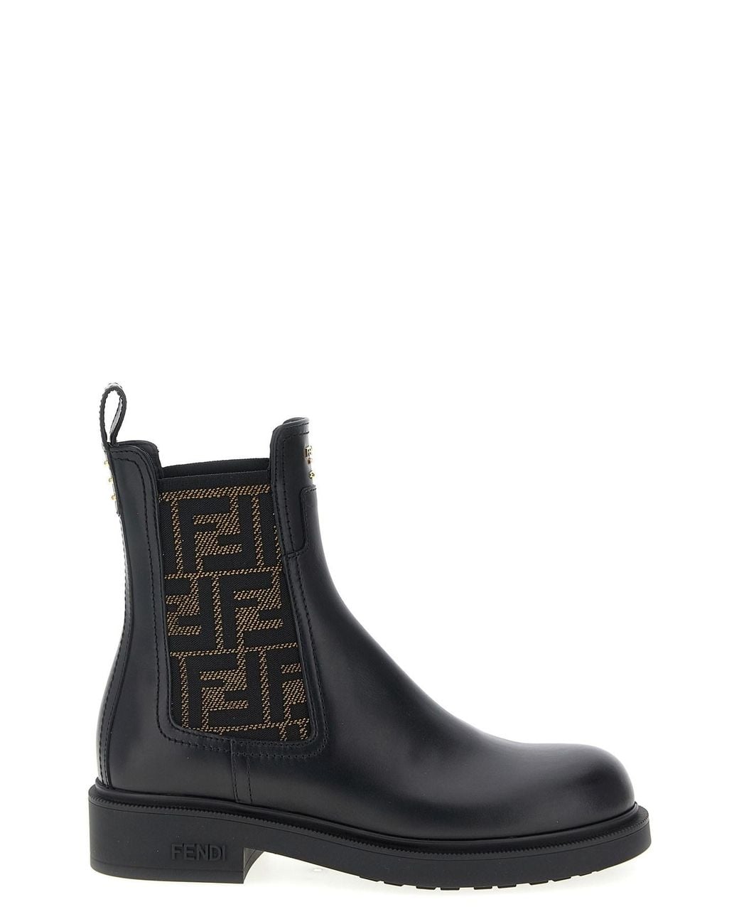 Fendi Black ' Filo' Ankle Boots