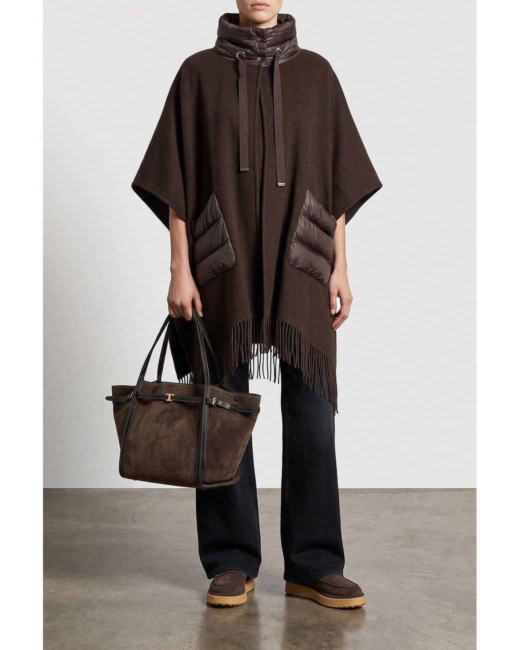 Herno Brown The 'Resort' Poncho