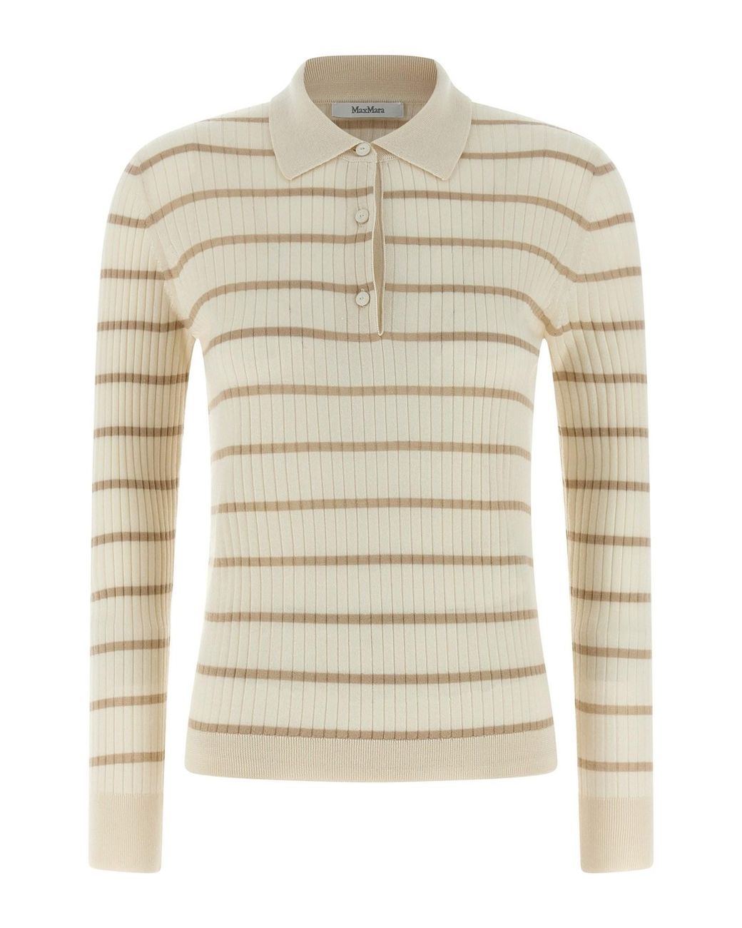 Max Mara White 'mxpgitano' Polo Shirt