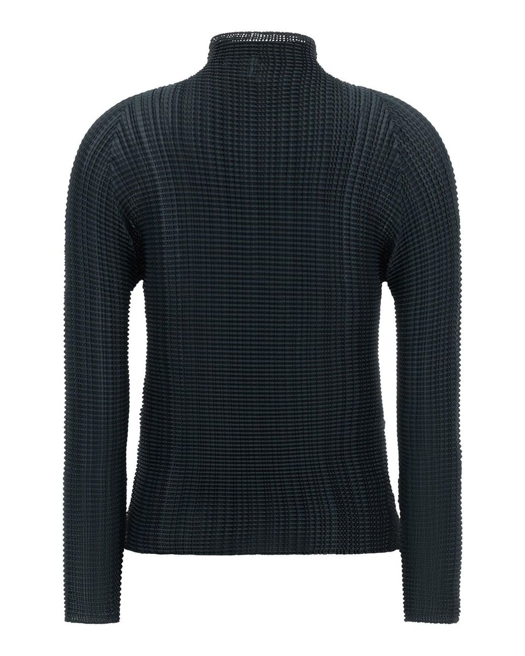 Issey Miyake Black Blouse 'Wooly Pleats-68'