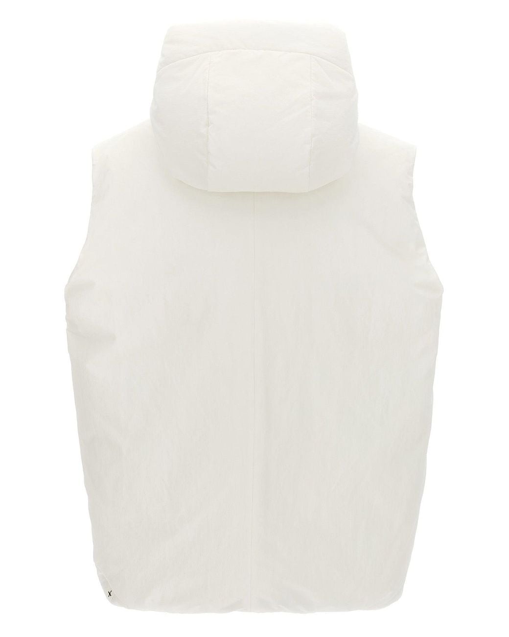 Jil Sander White Gilet 'Medium Fill Down Gilet 01' for men