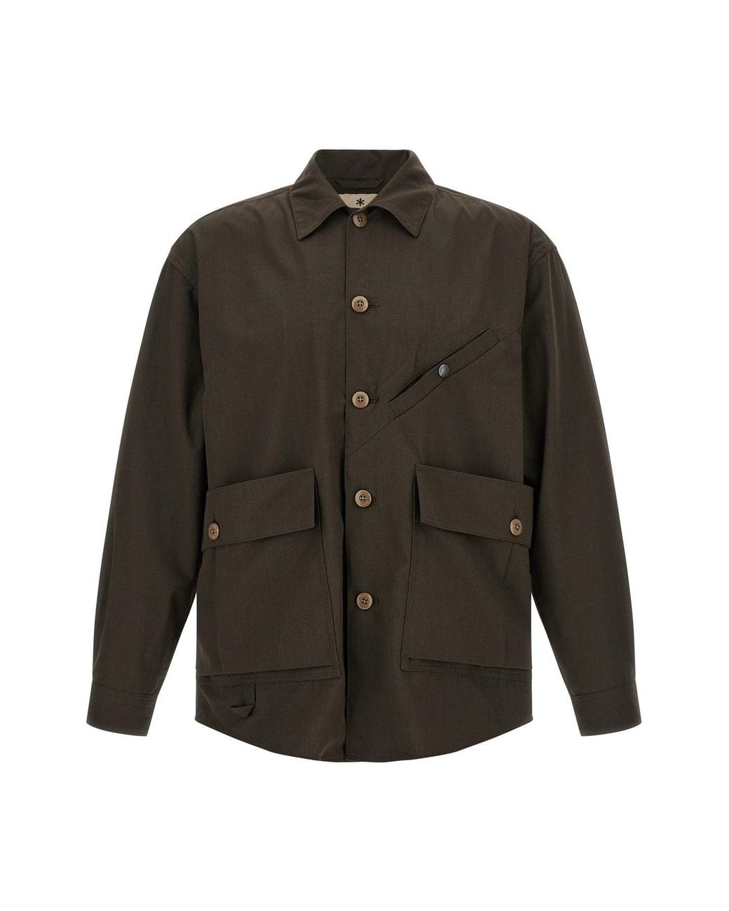 Snow Peak Gray 'Takibi' Overshirt for men