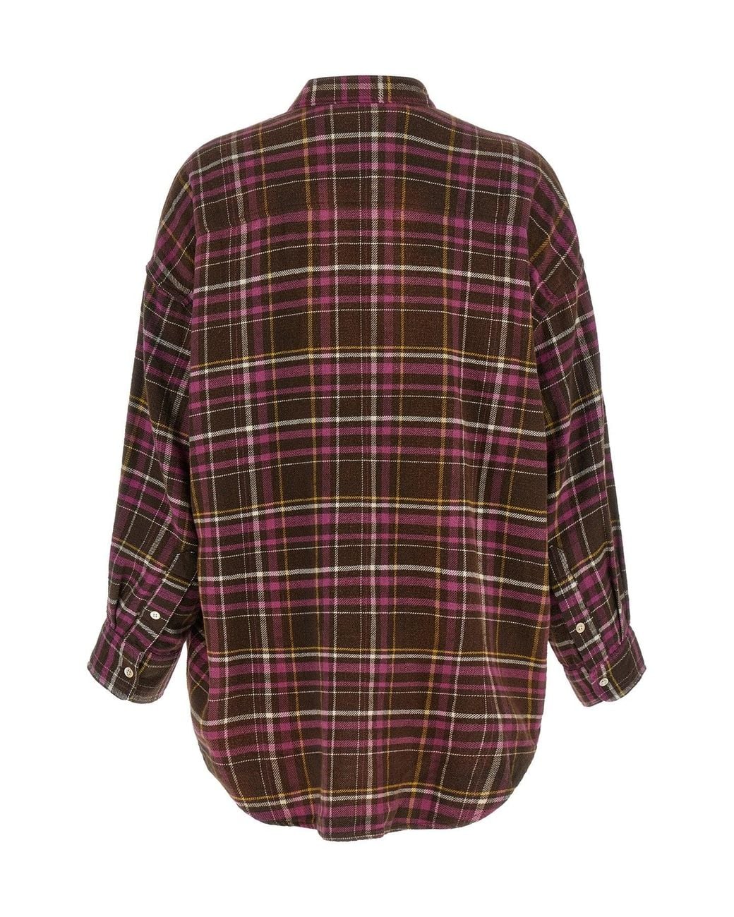 R13 Brown Scarf-Detail Shirt