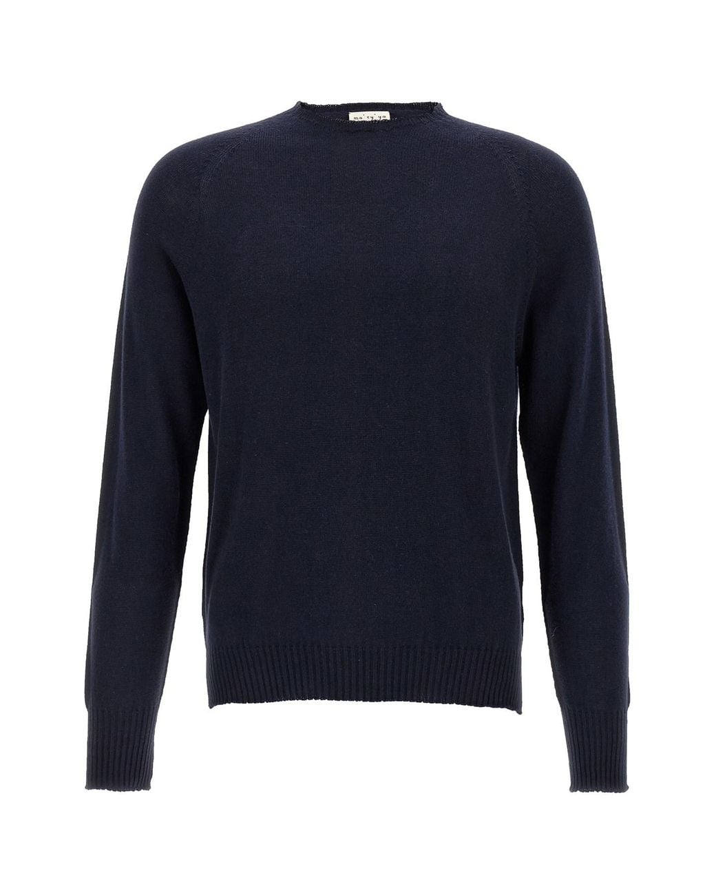 Ma'ry'ya Blue Cashmere Cotton Sweater for men