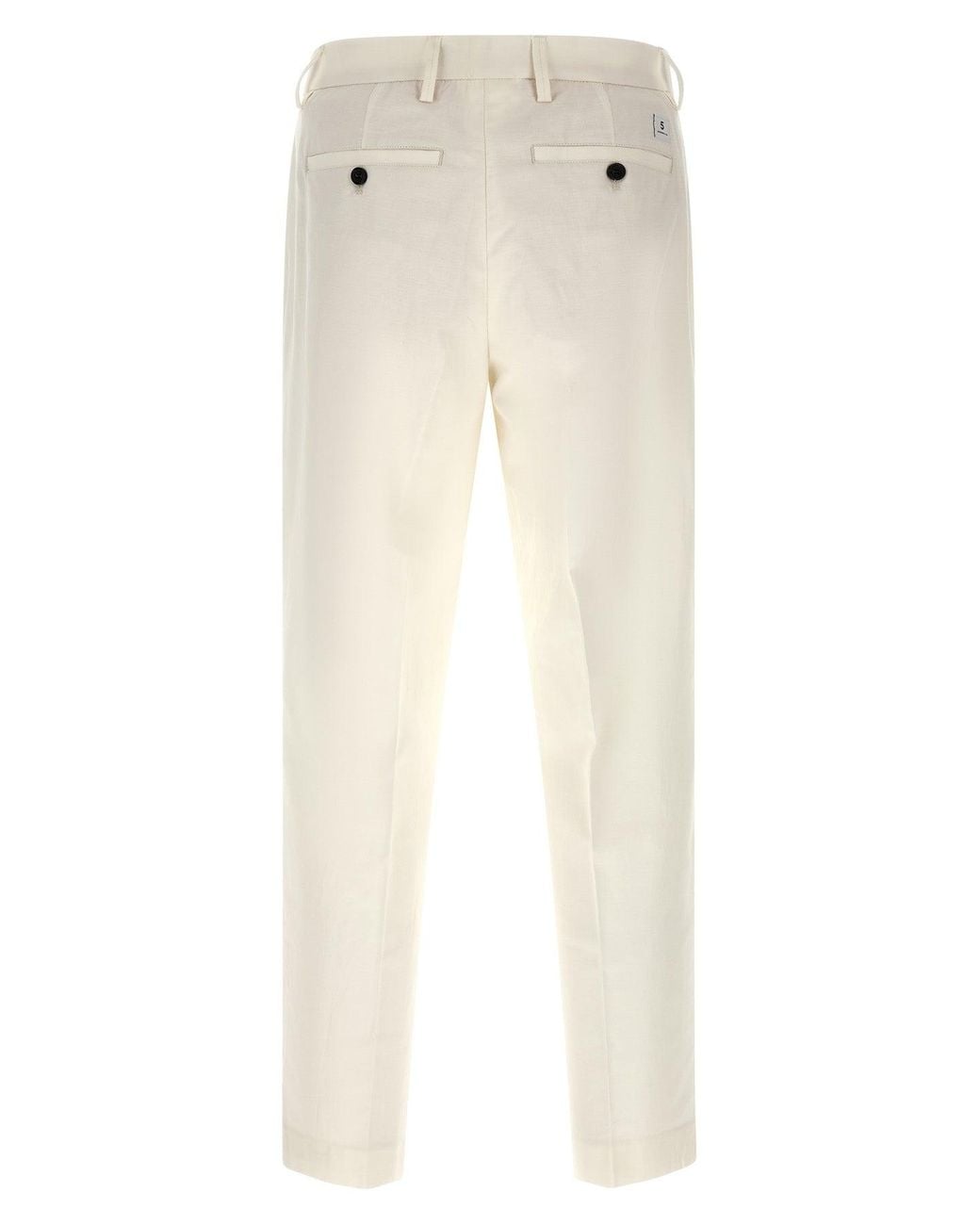 Department 5 White Trousers With Logo Detail for men
