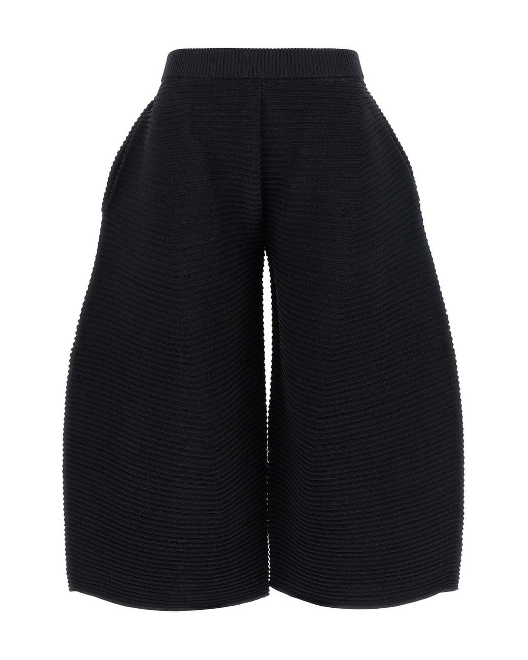 Issey Miyake Blue 'Corrugated Knit' Trousers