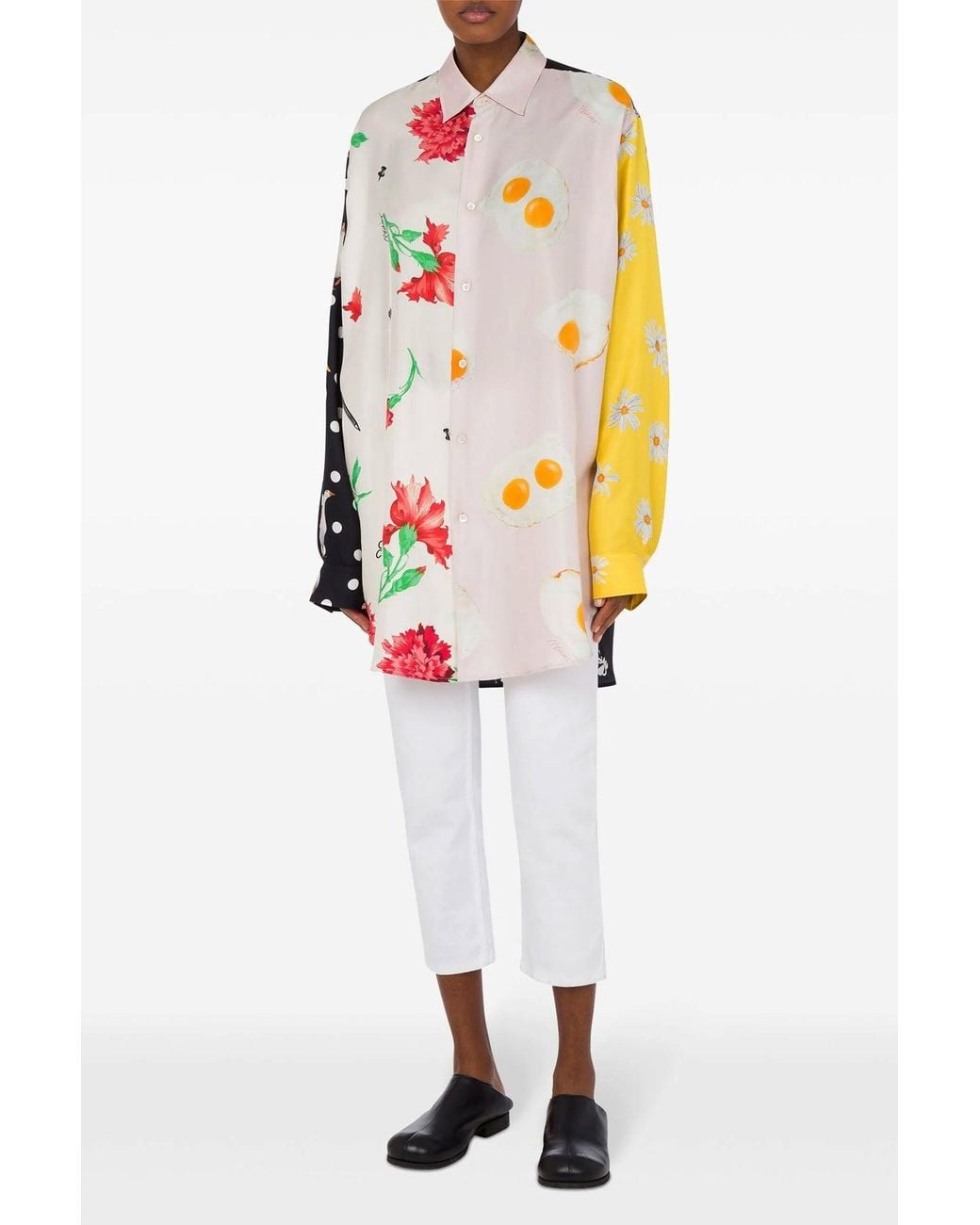 Moschino Black 'Patchwork Print' Shirt