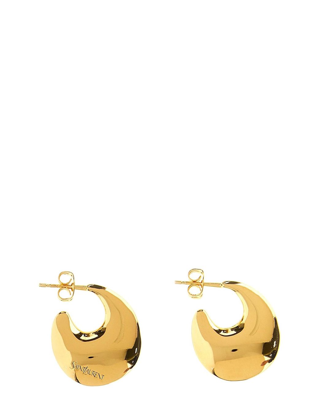 Saint Laurent Metallic Drop Earrings