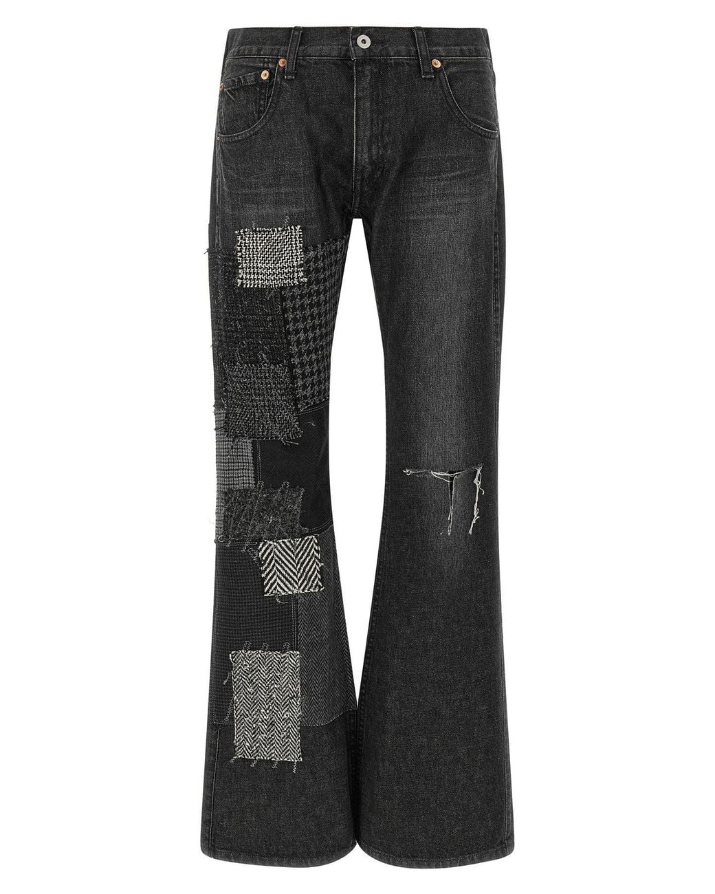 Junya Watanabe Black Patchwork Jeans