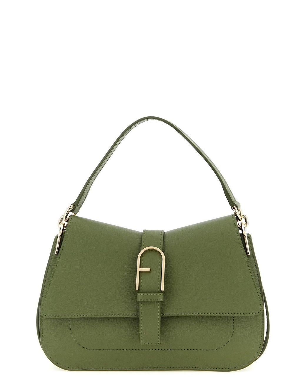 Furla Green Flow M Shoulder Bag With Arch Logo
