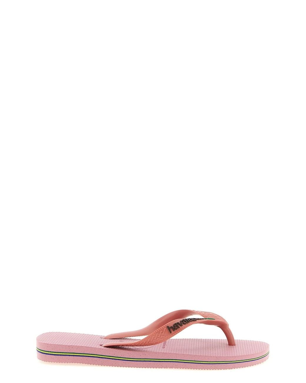 Havaianas Pink Sandal With Contrast Logo