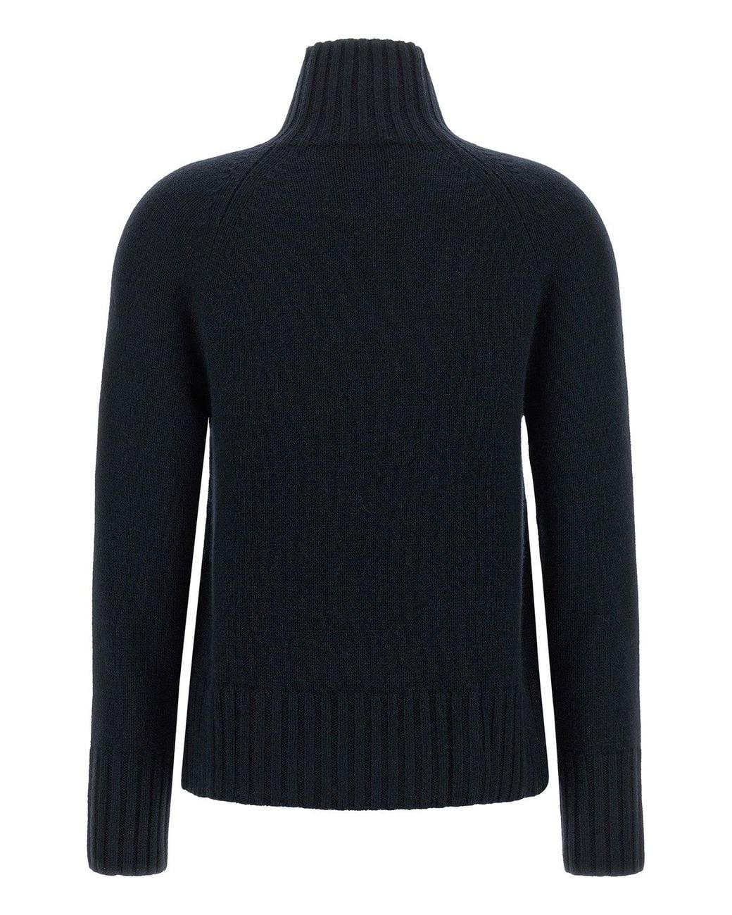 Max Mara Blue 'Mantova' High-Neck Sweater