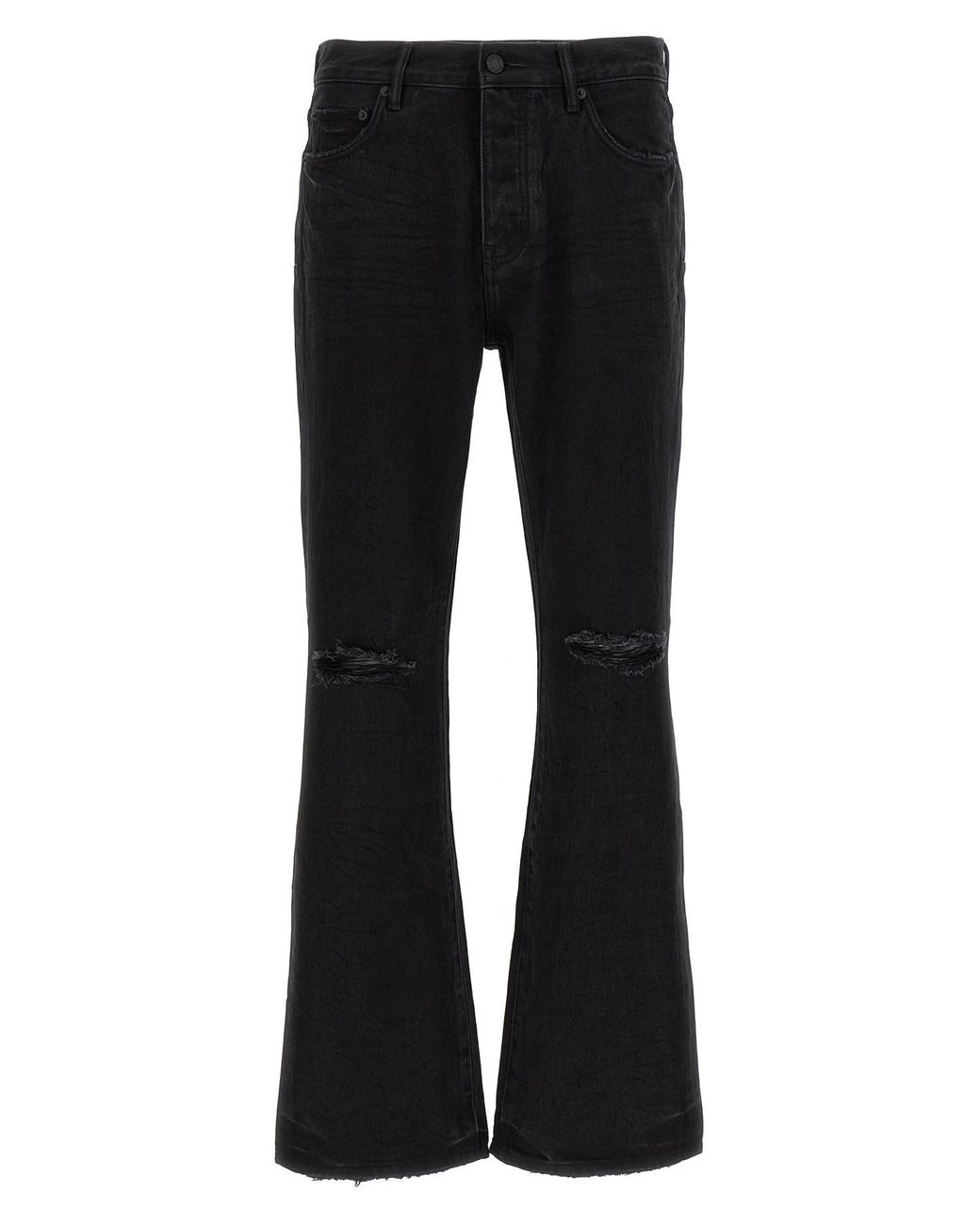 Purple Black 'p026 Lancer Rip' Jeans for men