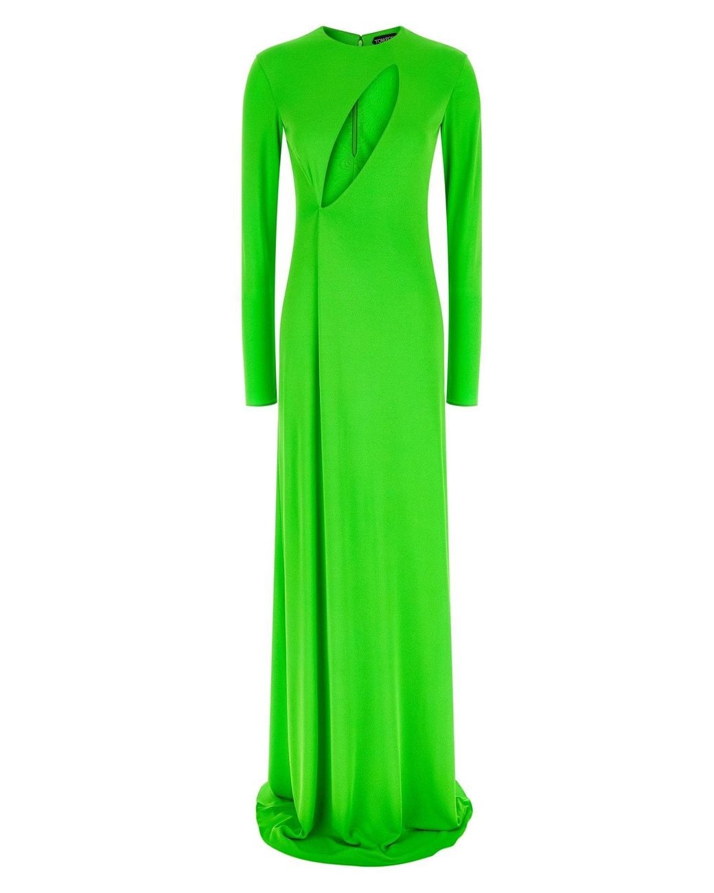 Tom Ford Green Dress With Cut-Out Detail
