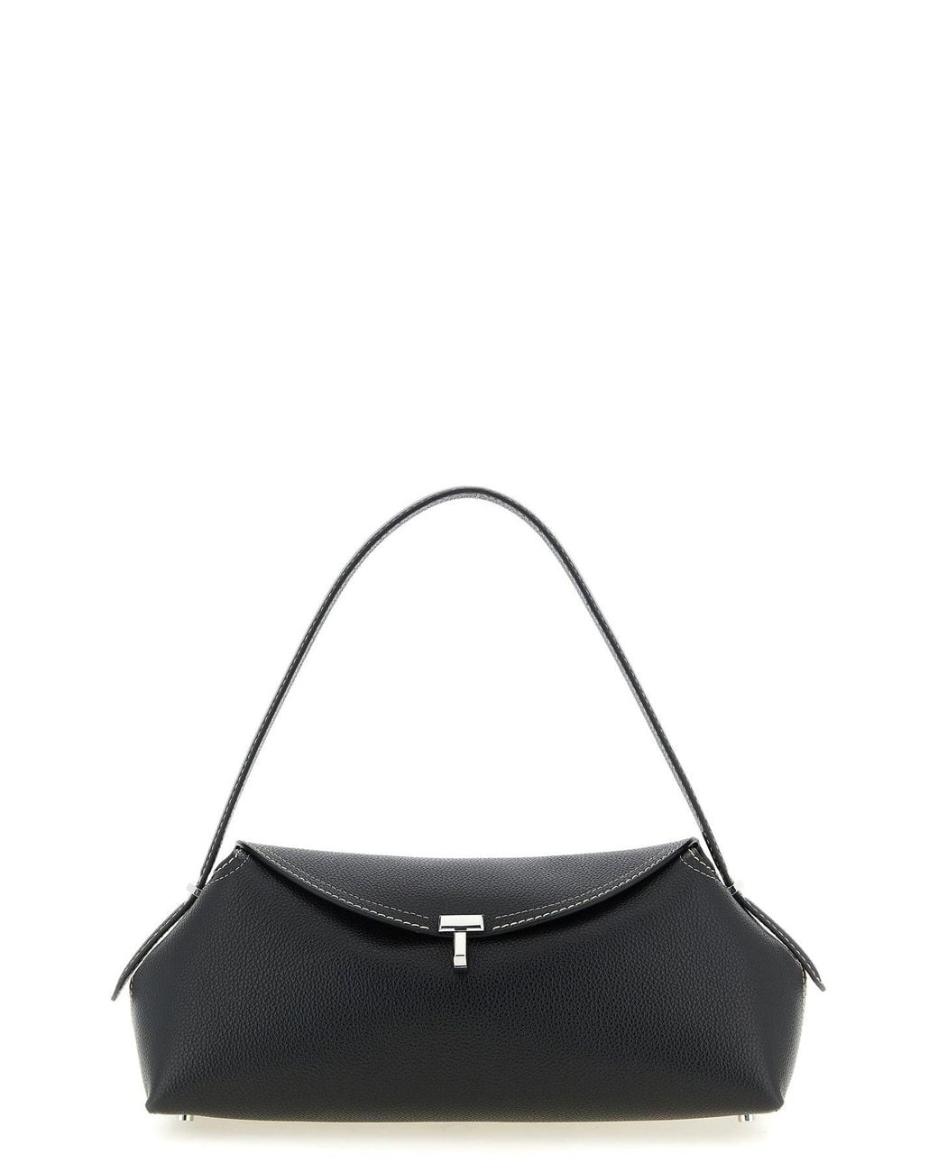 Totême Black Shoulder Bag With T-Lock Closure