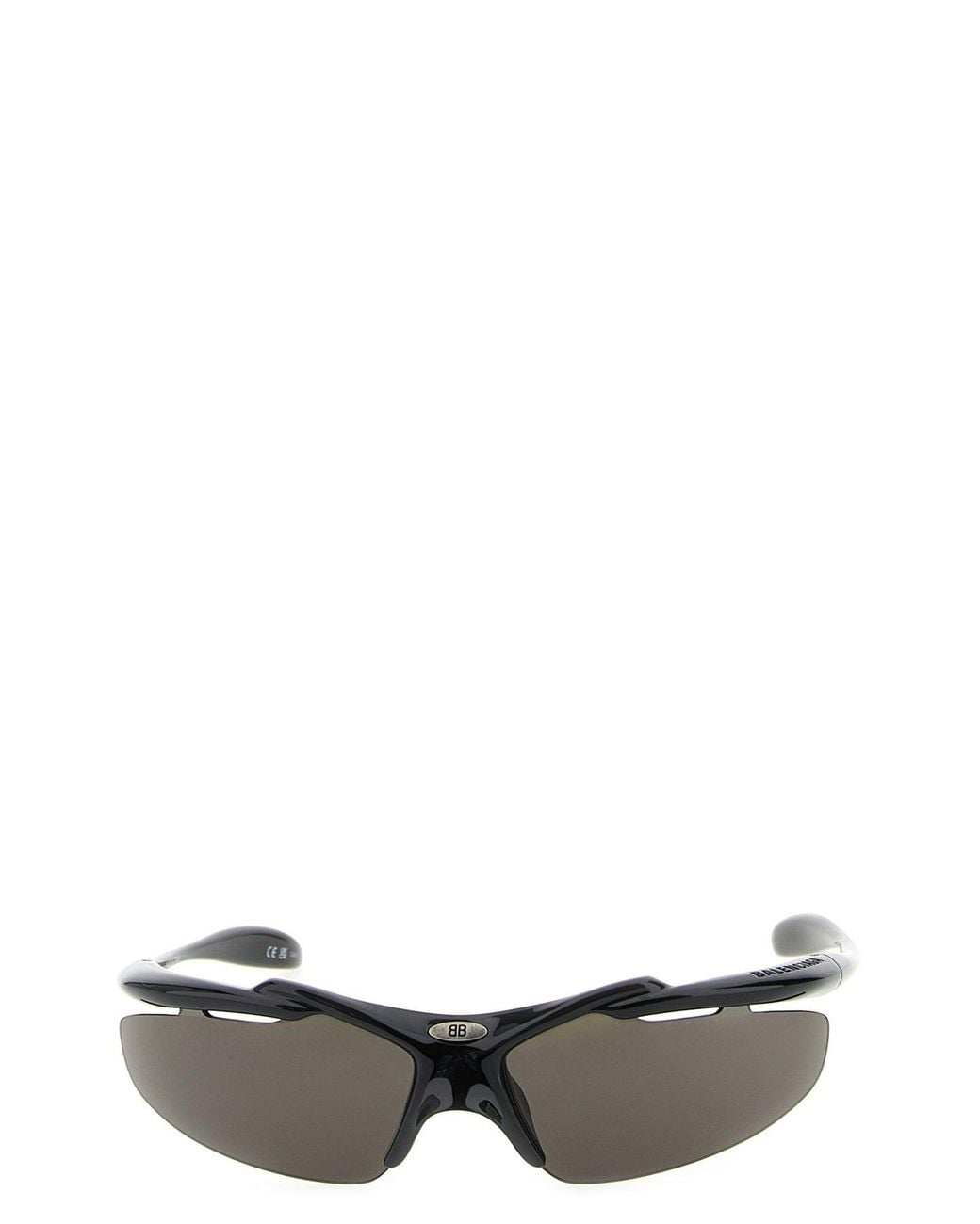 Balenciaga White 'Turbo D-Frame Bb0464S' Sunglasses for men