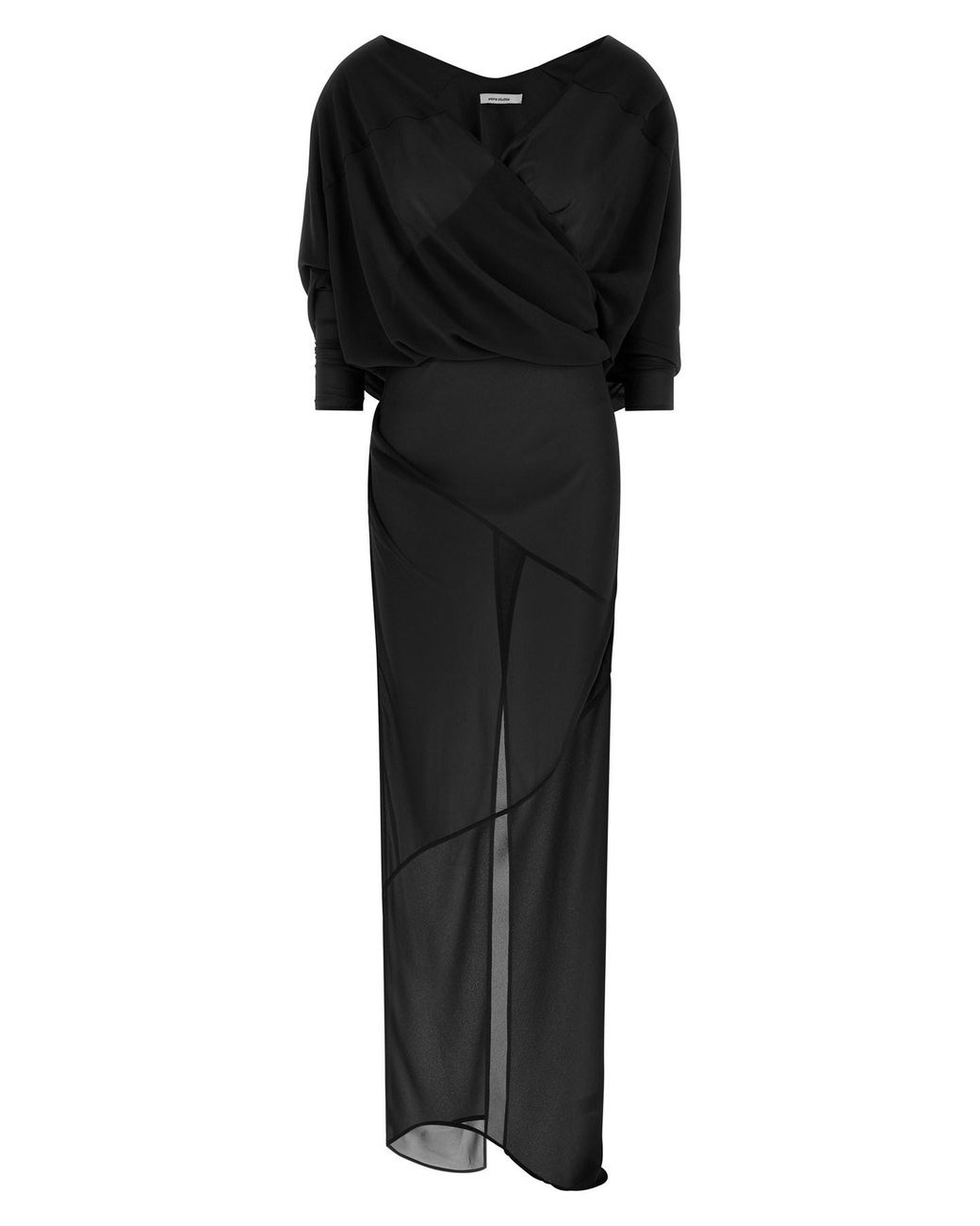 Entire studios Black Asymmetrical Skirt Dress