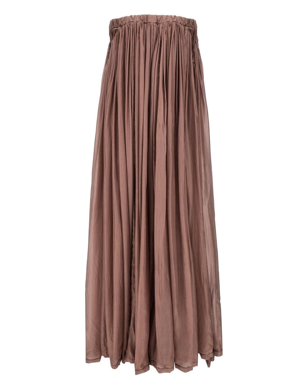 Rick Owens Brown Long Dress 'Medusa Gown'